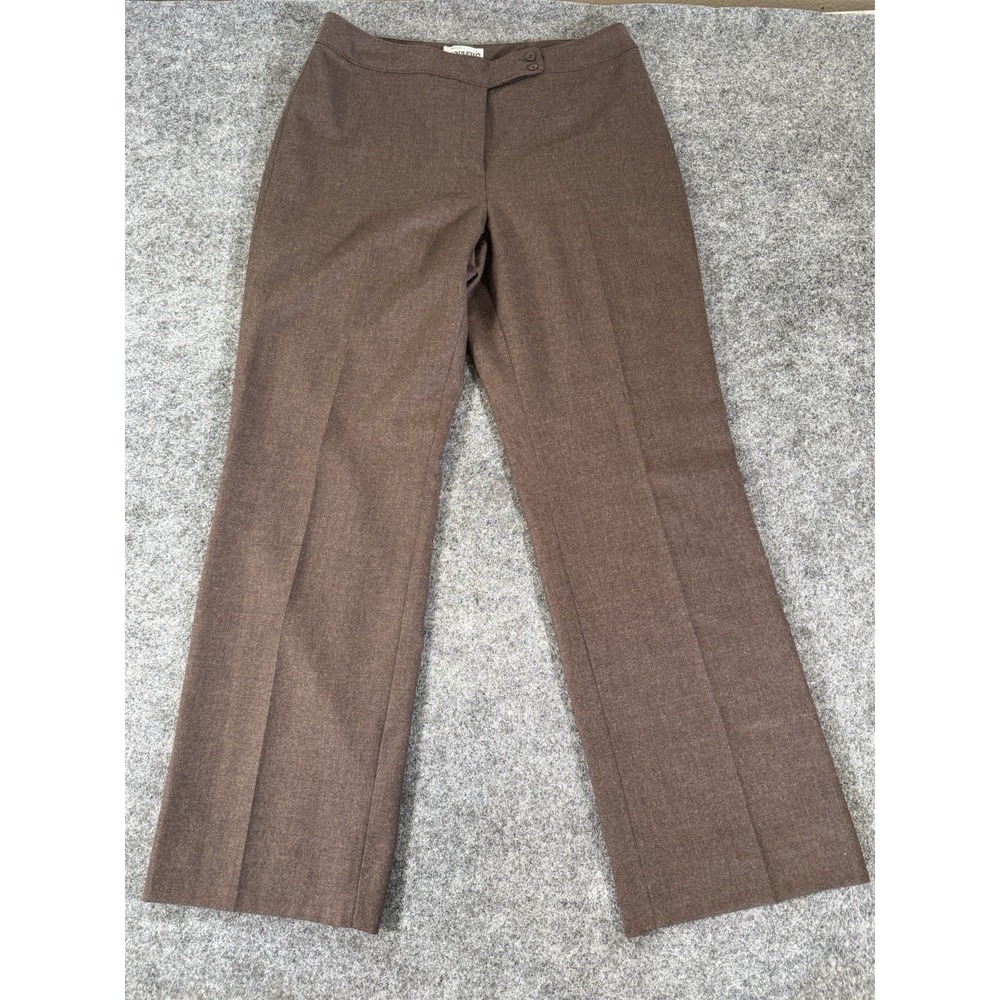 Vtg Pendleton Trousers 12 Women Portland 100% Virgin Wool Pants Brown Career